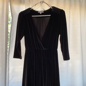 Baltic Born Black Velvet Maxi Dress